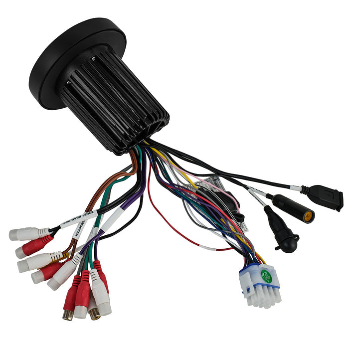 DS18 Marine and Powersports Headunit 3" Color TFT screen , 2 Zones, 4 volts Output, BT, RDS 4 X 50 Watts SKU: MRX100
