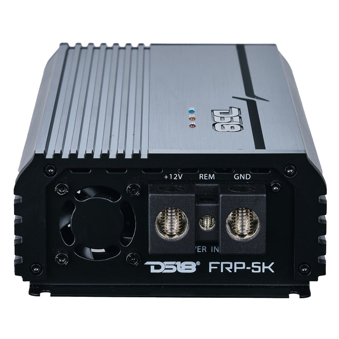 DS18 FRP Compact Full-Range Class D 1-Channel Amplifier 5,000 Watts Rms @ 1-Ohm Titanium SKU: FRP-5K/TI