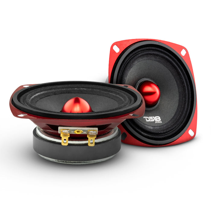 DS18 PRO-X 4" Shallow Mid-Range Bullet Loudspeaker 100 Watts Rms 4-Ohm SKU: PRO-X4.4BMSL