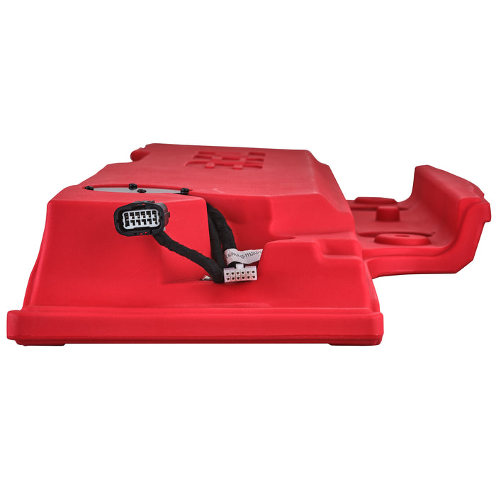 DS18 Jeep JK/JKU Overhead Sound Bar System Fits 4 X 8" Speakers (Not included) 4 X Tweeters PRO-TW4L and 2 X Drivers PRO-DRNSC1.5 and Harness Included- Red SKU: JK-SBAR/RD.HT