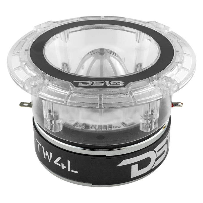 DS18 4.5" Super Bullet Tweeter 280 Watts 1.75" Titanium 4-Ohm Vc with RGB LED Lights SKU: PRO-TW4L