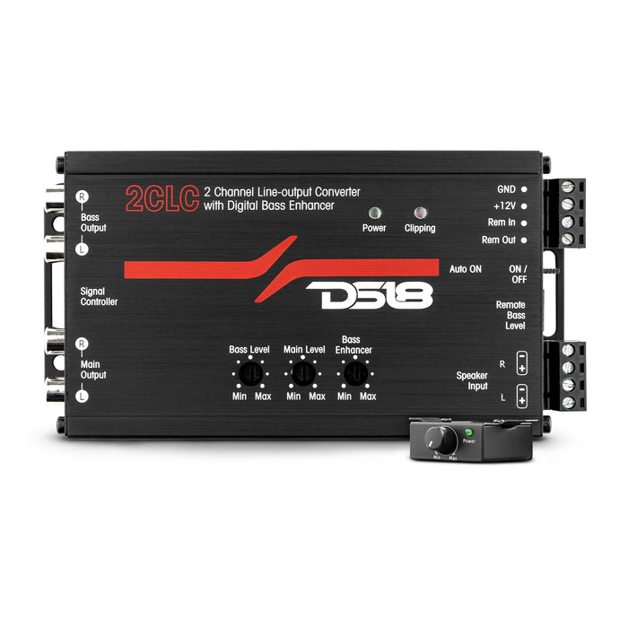 DS18 2-Channel Line Output Converter with Digital Bass Enhancer SKU: 2CLC