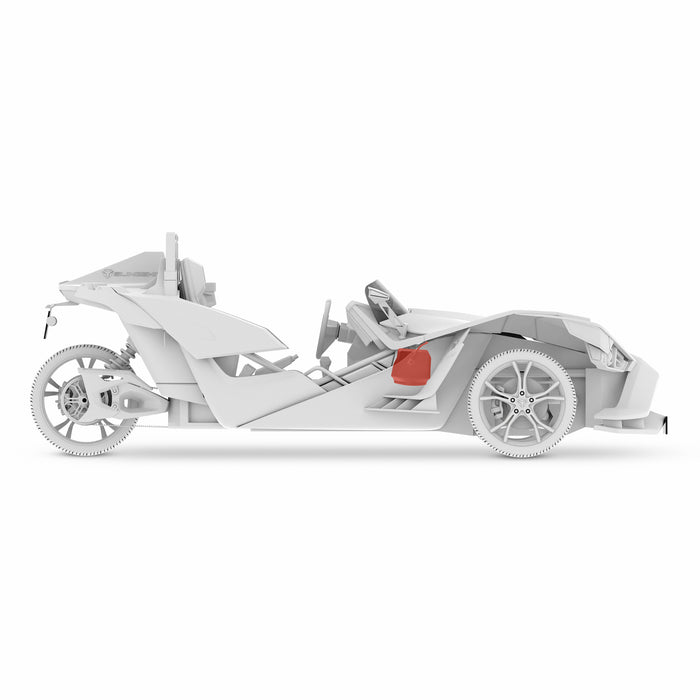 DS18 Polaris Slingshot Under Dash Empty Enclosure fits 2 x 6.5" Subwoofers | 2015 - 2019 SKU: SLG-UDSD6