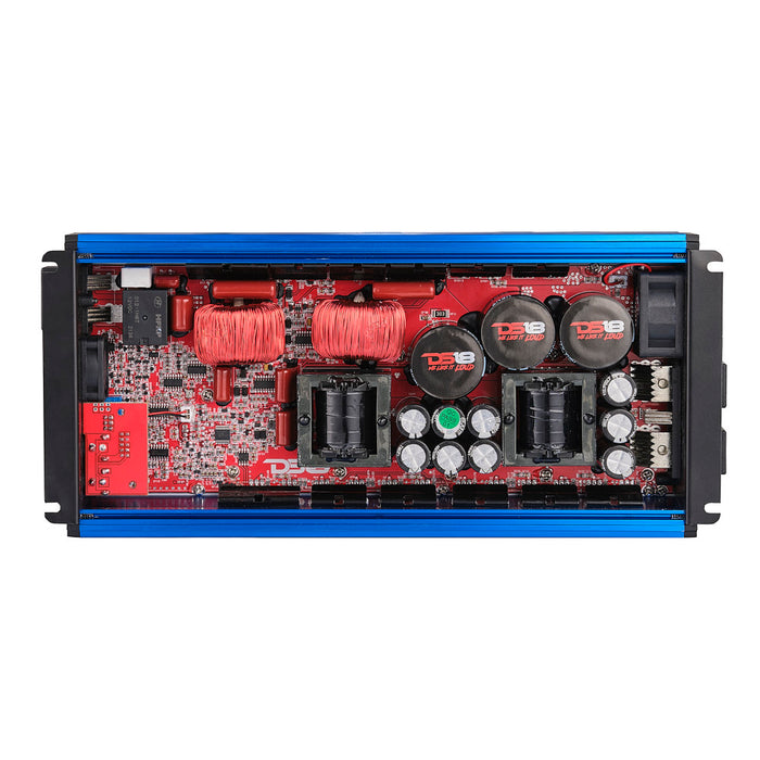 DS18 FRP Compact Full-Range Class D 1-Channel Amplifier 5,000 Watts Rms @ 1-Ohm Blue SKU: FRP-5K/BL