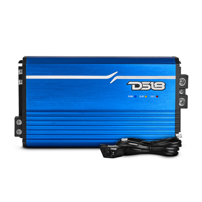 DS18 FRP Compact Full-Range Class D 1-Channel Amplifier 3,500 Watts Rms @ 1-Ohm Blue SKU: FRP-3.5K/BL