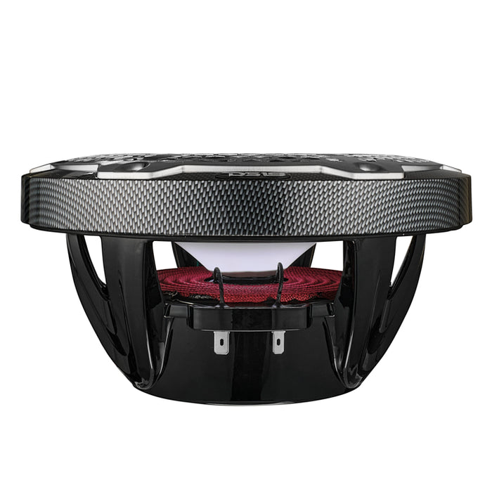DS18 NXL 8" 2-Way Coaxial Marine Speaker With LED RGB Lights 125 Watts Rms 4-Ohm - Black Carbon Fiber SKU: CF-8M
