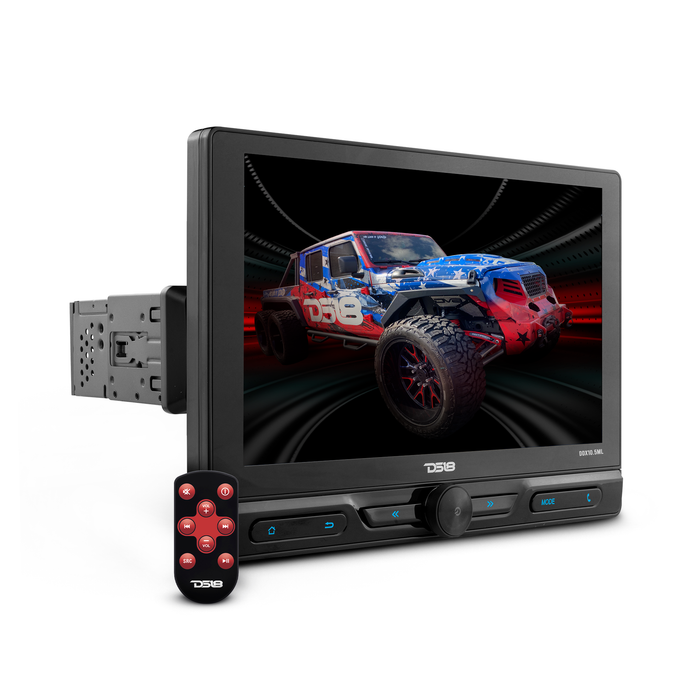 DS18 10.5" Floating Adjustable Modular Touchscreen Mechless Single-DIN Head Unit with Bluetooth, Mirror Link and USB SKU: DDX10.5ML