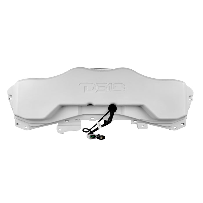 DS18 Jeep JL/JLU/JT 2024 Overhead Sound Bar Fits 4 X 8" Speakers Harness Included OEM Fit SKU: JL24-SBAR/WH