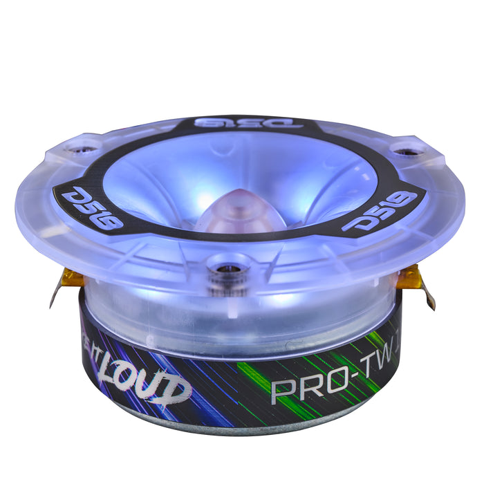DS18 3.8” Super Bullet Tweeter with 1” Aluminum Voice Coil & Digital LED Lights SKU: PRO-TW1LD