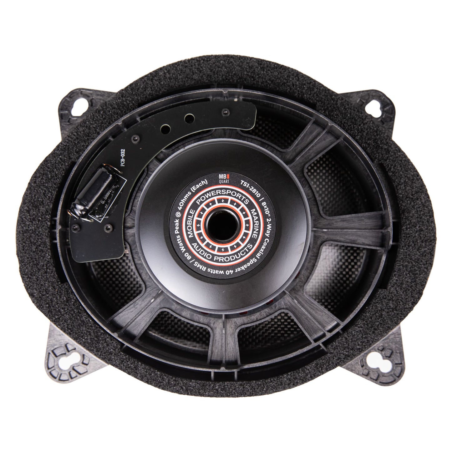 MB Quart TS1-2810 - Rear Speakers: Two 5x7 inch coaxial speakers