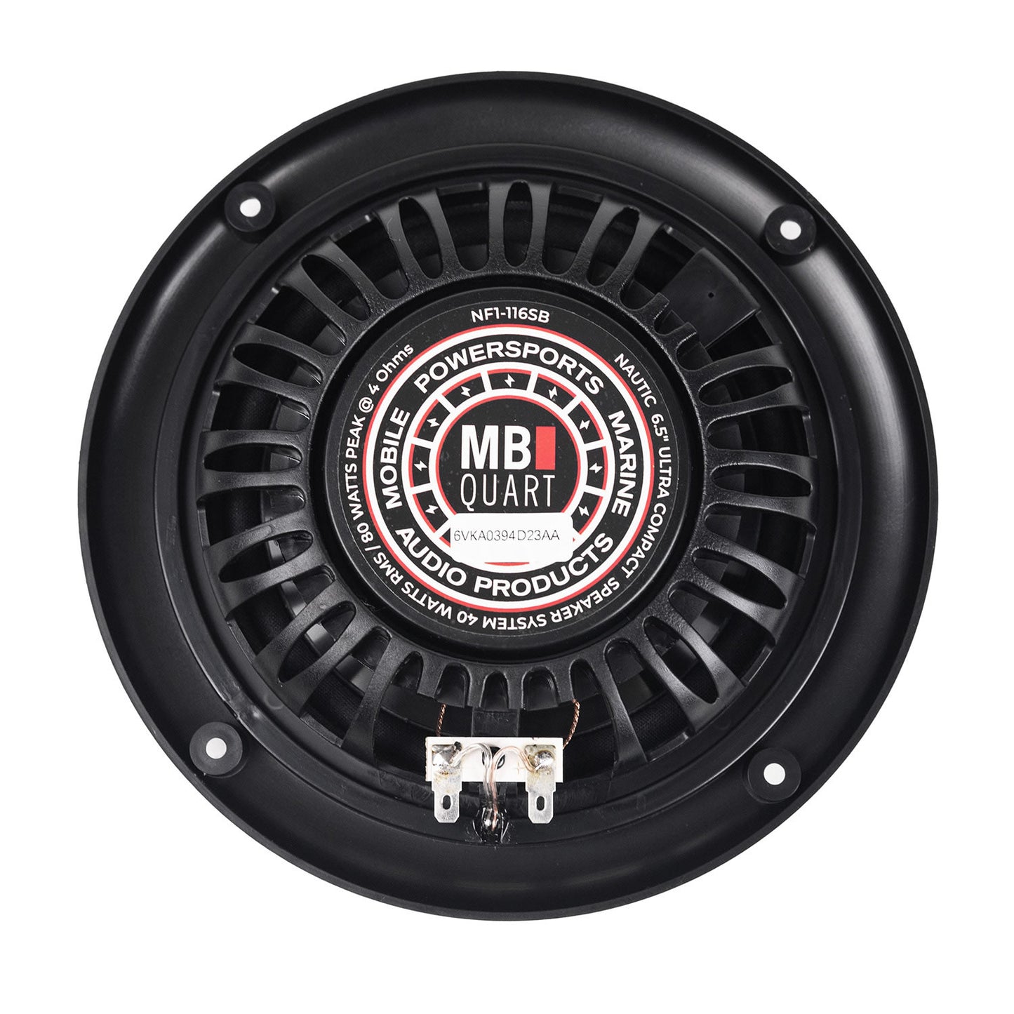 MB Quart NF1-116SB - Black 6.5 2-Way Coaxial Nautic Slim Fit