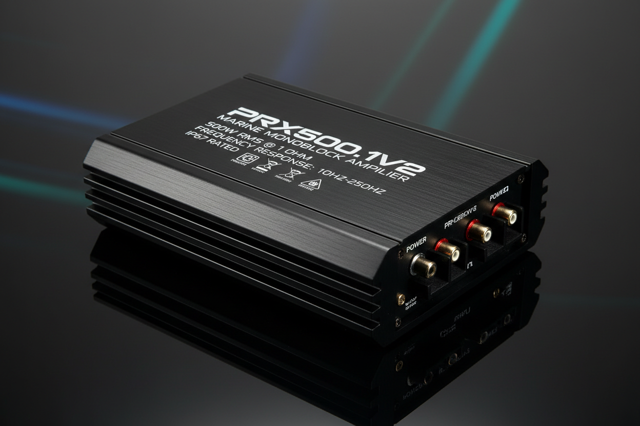 Memphis PRX500.1V2 - Monoblock Subwoofer Amplifier - 500 Watts RMS x 1 at 1-Ohm