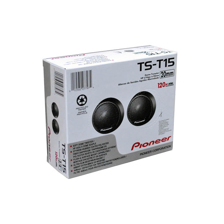 Pioneer 3/4 inch Tweeter Pair - 120W Max Power Handling