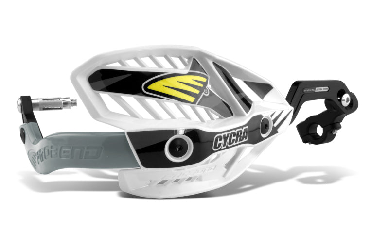 Cycra 7/8in Clamp w/White Shields/Black Covers