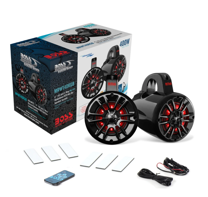 BOSS Audio Systems Marine Waketower Speakers 400 Watts/Pair/ 4in/ 2 Way - View 2