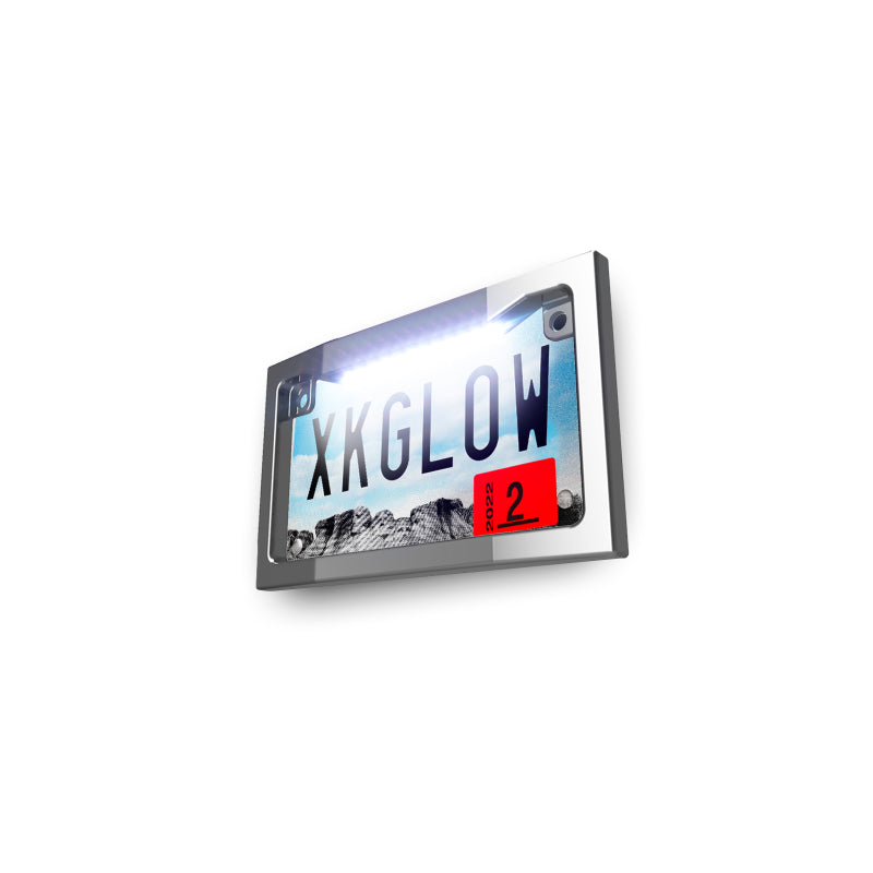 XKGLOW Led License Plate Frame Chr