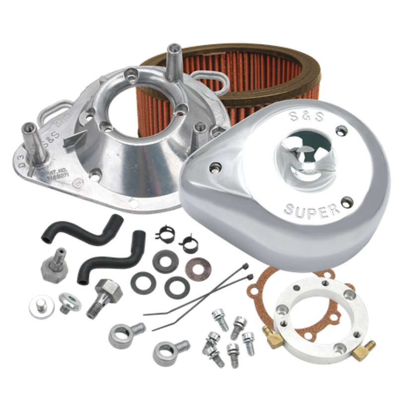 S&S Cycle Teardrop Air Cleaner Kit - Chrome