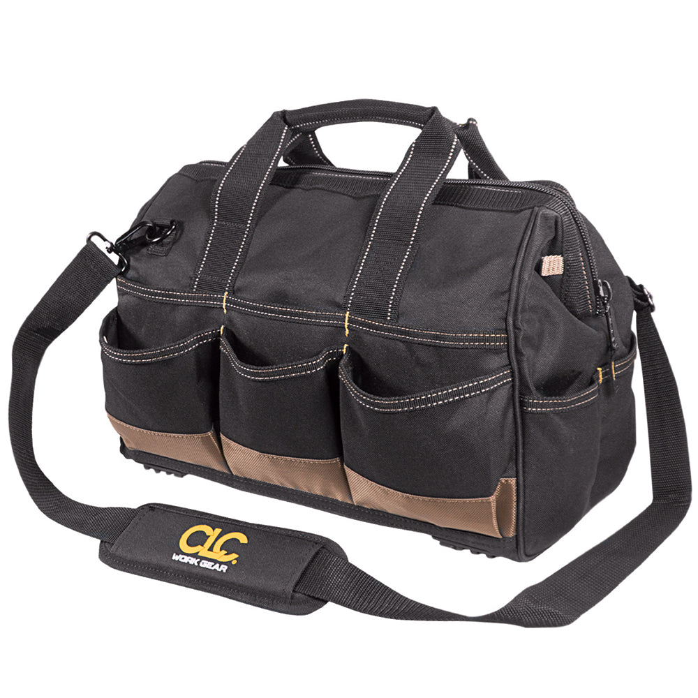 CLC 1534 Tool Bag w/Top-Side Plastic Parts Tray - 16" [1534]