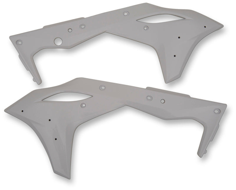 Cycra Powerflow Radiator Shrouds Kawasaki - White
