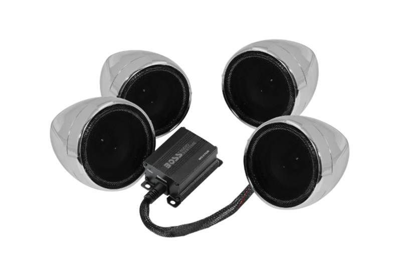 Boss Audio Systems Motorcycle Speaker Amplifier/ Bluetooth/ 3in Speakers - View 1