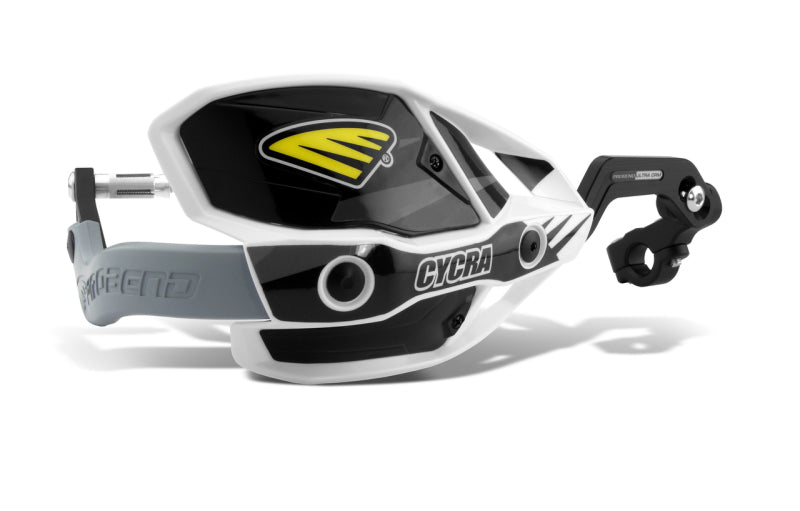 Cycra 1-1/8in Clamp w/White Shields/Black Covers