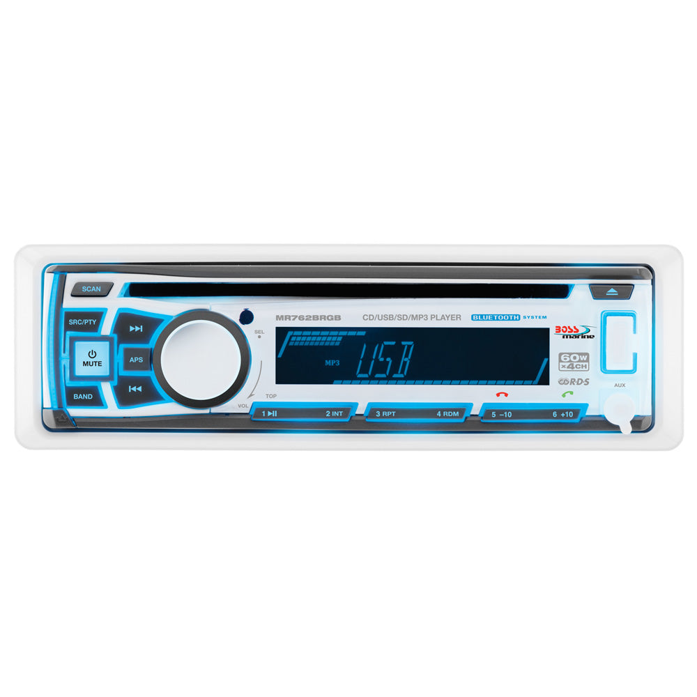 Boss Audio MR762BRGB Marine Stereo w/AM/FM/CD/BT/USB [MR762BRGB] - View 1