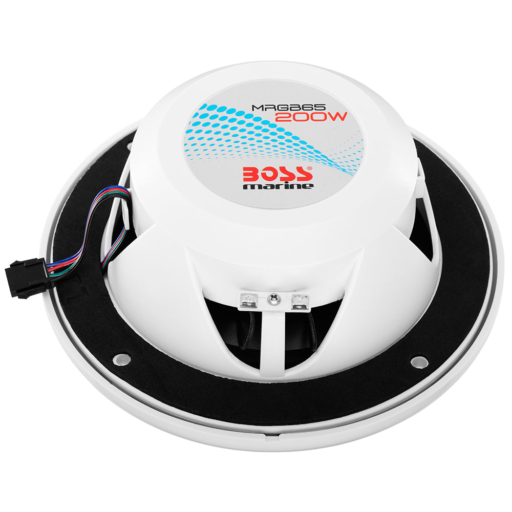 Boss Audio 6.5" MRGB65 Speakers w/RGB Lighting - White - 200W [MRGB65] - View 4