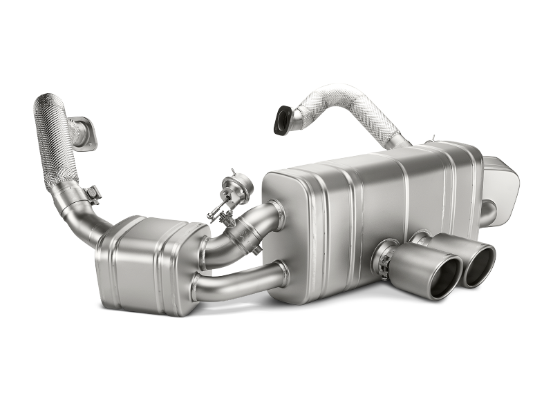 Akrapovic 16-16 Porsche Boxster Spyder (981) Slip-On Line (Titanium) w/ Titanium Tips