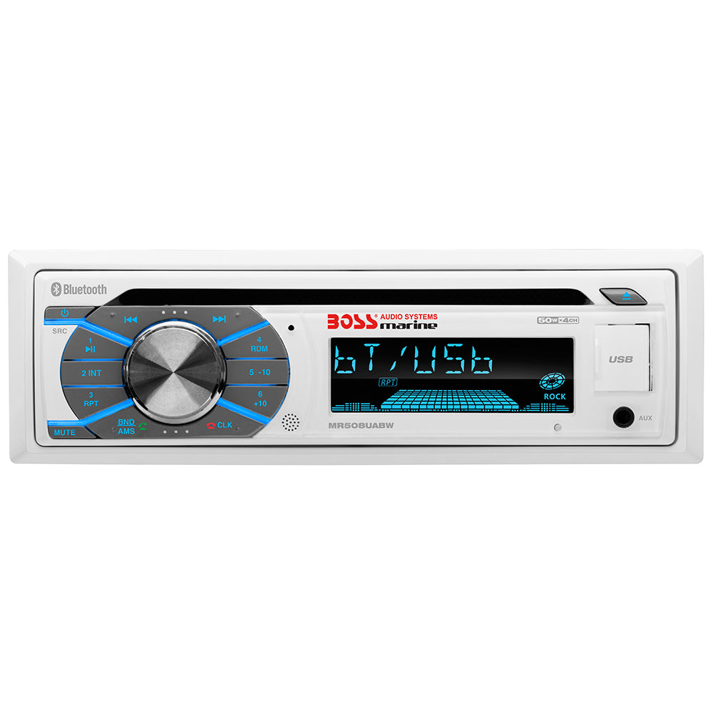 Boss Audio MR508UABW Marine Stereo w/AM/FM/CD/BT/USB [MR508UABW] - View 1