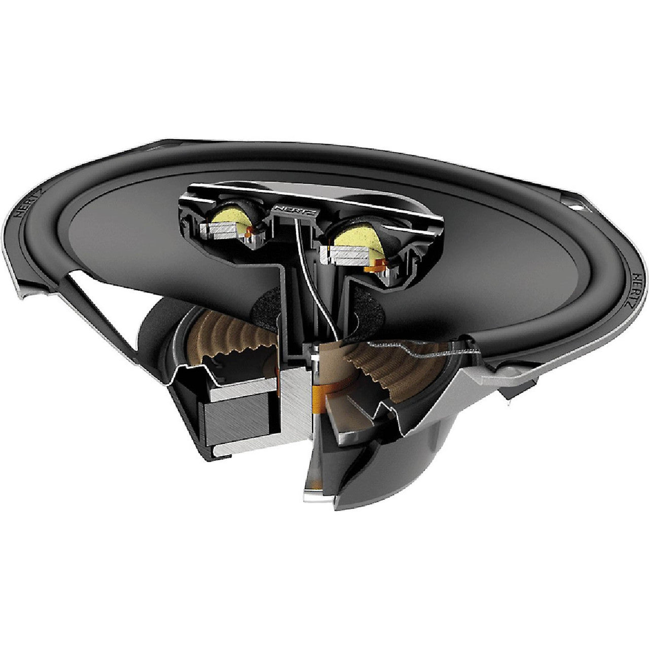 Hertz CPX 690 6x9" Three-Way Coaxial Speakers with Grilles