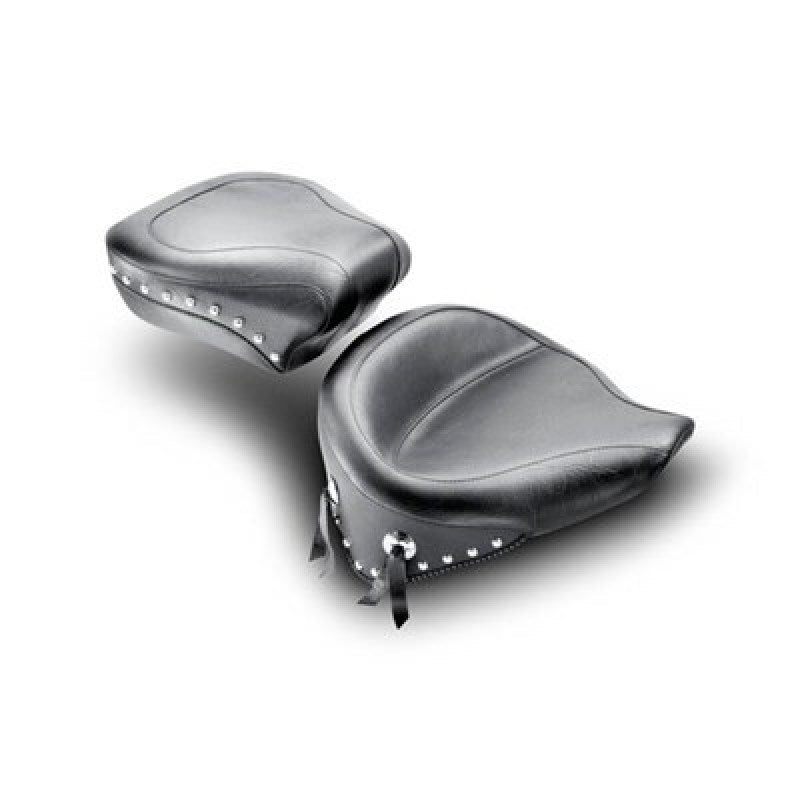 Mustang Motorcycle Wide Studded Passenger Seat