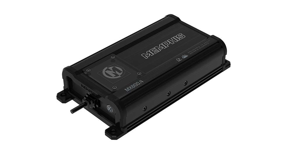 Memphis MX800.4 MX Powersports Series 100W x 4 @2Ohms, 400W Max Power 4-Channel - View 1