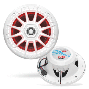 Boss Audio MRGB55W 5.25" Marine Speakers w/RGB Lighting - White [MRGB55W] - View 1
