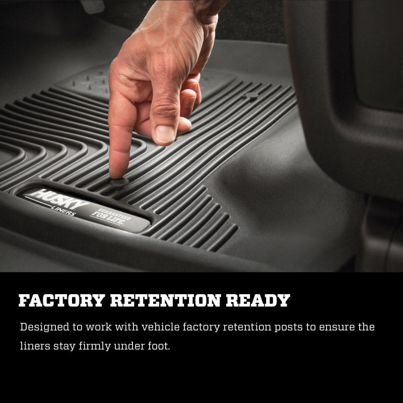 Husky Liners X-Act Contour 1st & 2nd Row Black Floor Liners - 19-20 Dodge Ram / Ram 1500
