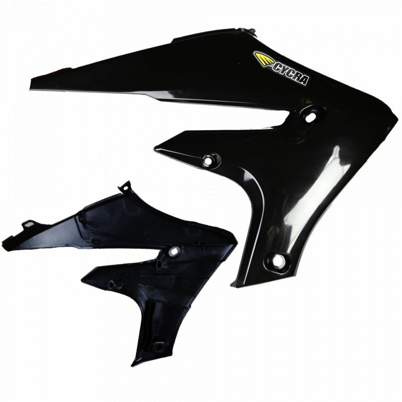 Cycra Powerflow Intake Radiator Shrouds Yamaha - Black