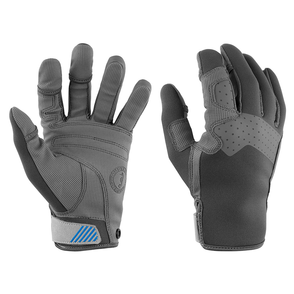 Mustang Traction Closed Finger Gloves - Grey/Blue - Small [MA600302-269-S-267]
