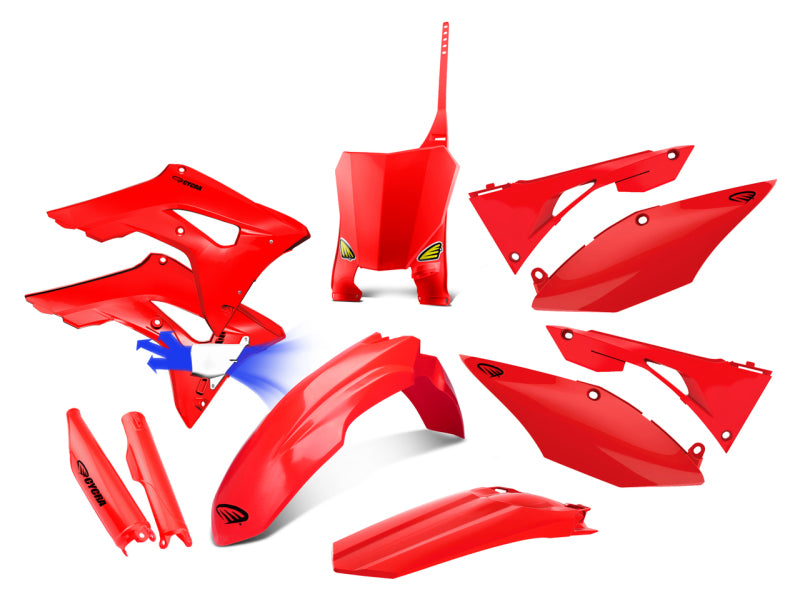 Cycra Powerflow Body Kit Honda - Red