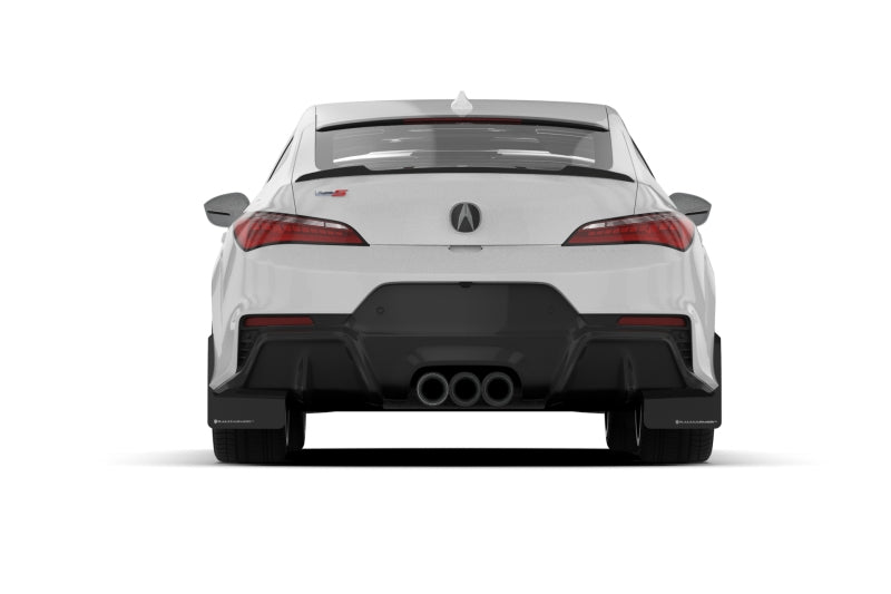 Rally Armor - 23-24 Acura Integra + Integra Type-S Black UR Mud Flap W/Blue Logo (No Drilling Req.)