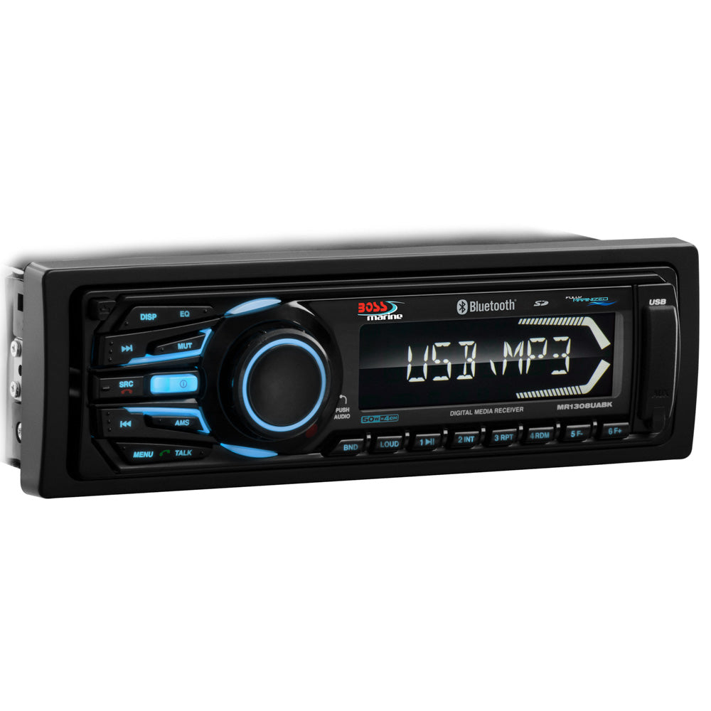 Boss Audio MR1308UABK Bluetooth - Fully Marinized MP3-Compatible Digital Media R - View 2