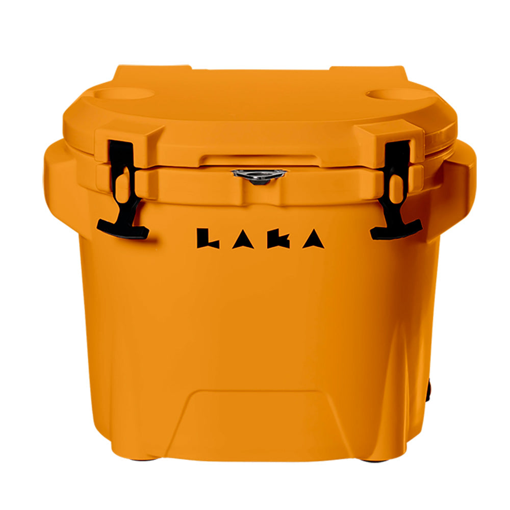 LAKA Coolers 30 Qt Cooler w/Telescoping Handle  Wheels - Orange [1086]