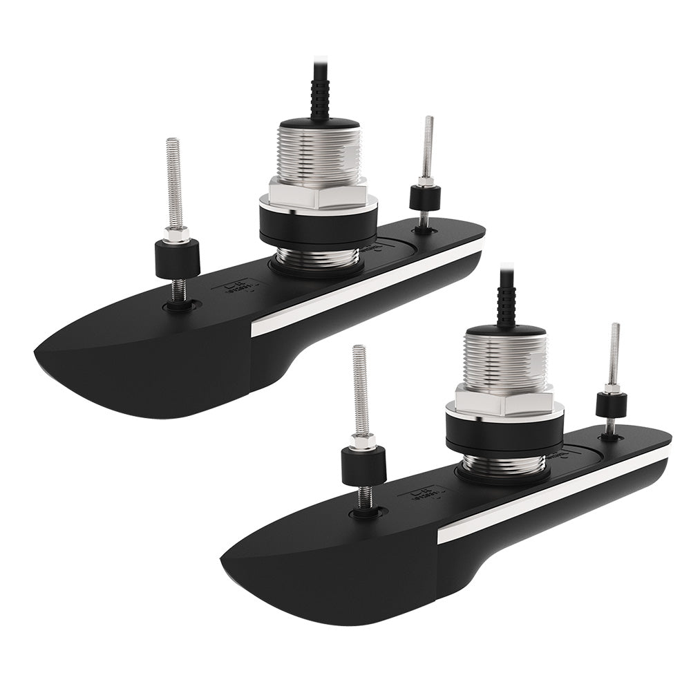 Raymarine RVM-420 Stainless Steel Thru-Hull Pair, 20 Degree Deadrise 10M Cable - View 1