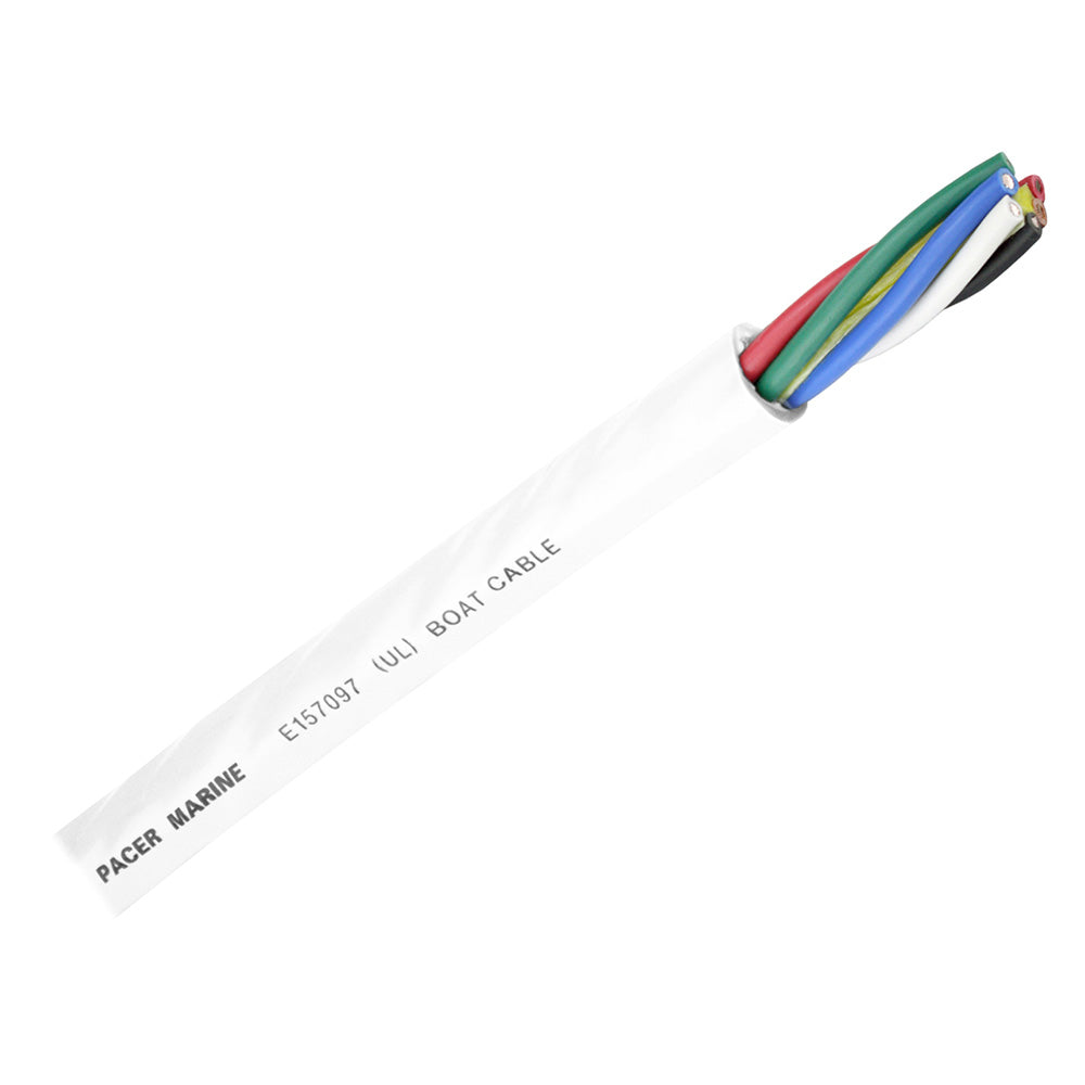 Pacer Round 6 Conductor Cable - 100 - 16/6 AWG - Black, Brown, Red, Green, Blue  White [WR16/6-100]