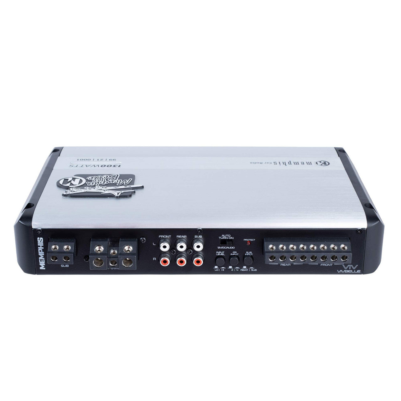Memphis VIVBELLE-LIMITED EDITION Memphis Audio VIVBELLE 1300-Watt Limited Edition 5-Channel Amplifier - 75W x 4 + 900W x 1