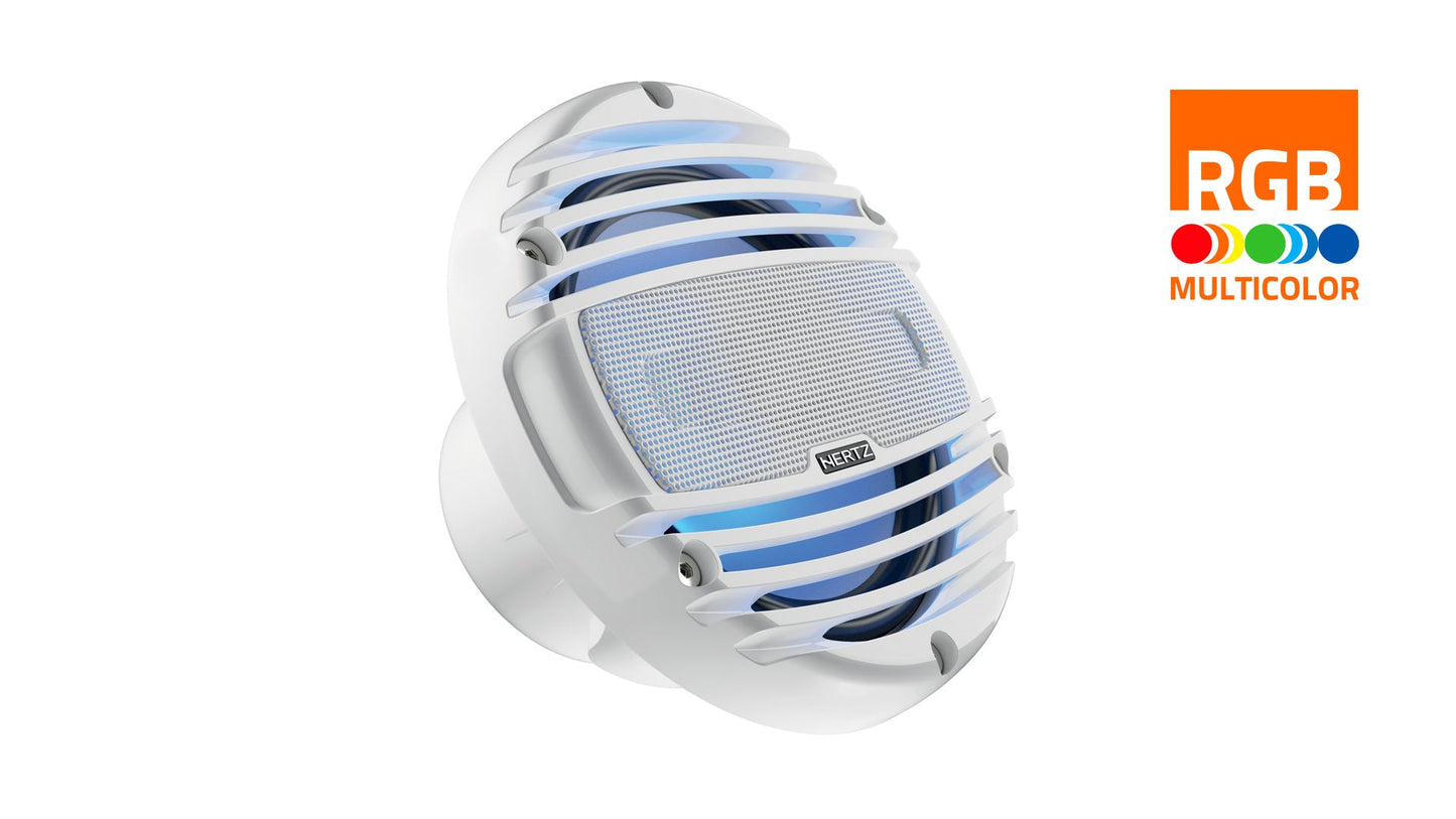 Hertz Marine HMX 8-LD-T (W/C) 8in.  Speakers Coax W/ RGB LED Lights