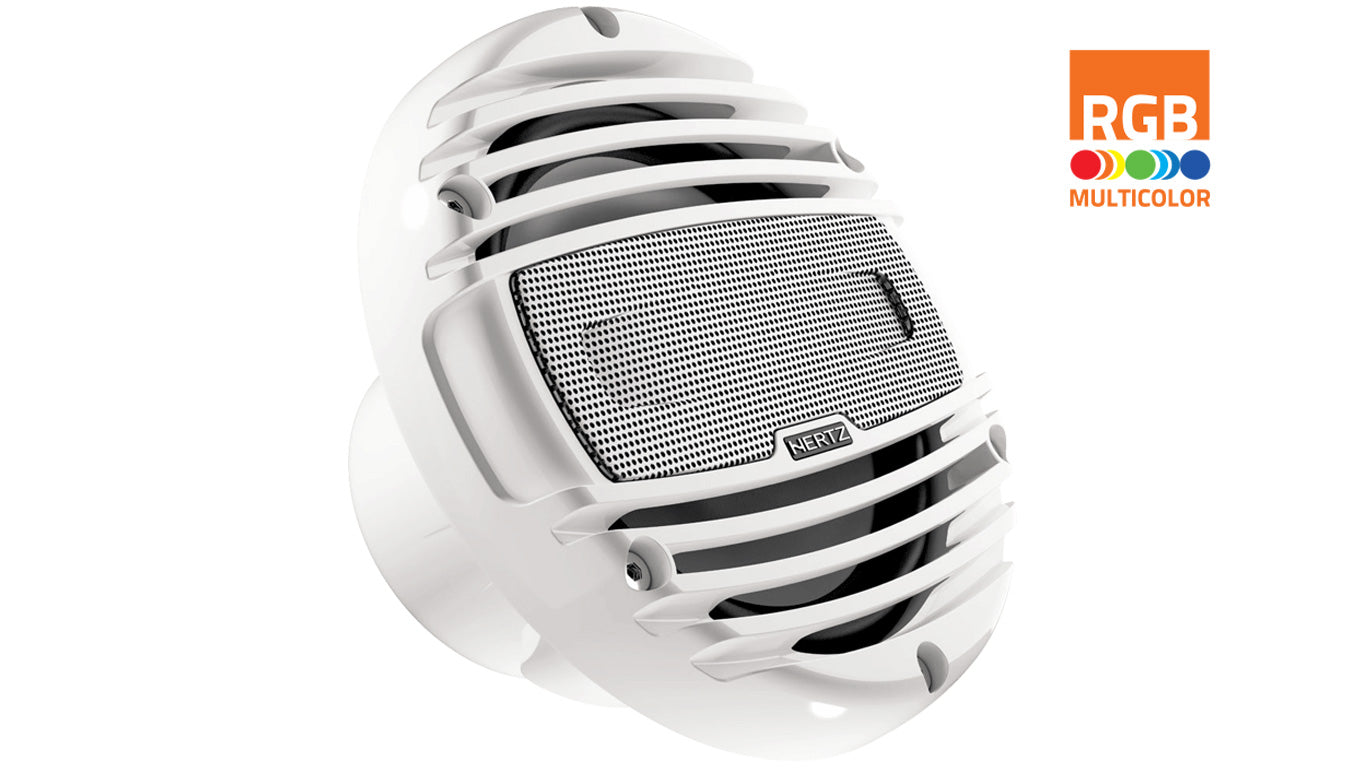 Hertz Marine HMX 6.5-LD-T (W/C) 6.5in.  Speakers Coax W/ RGB LED Lights