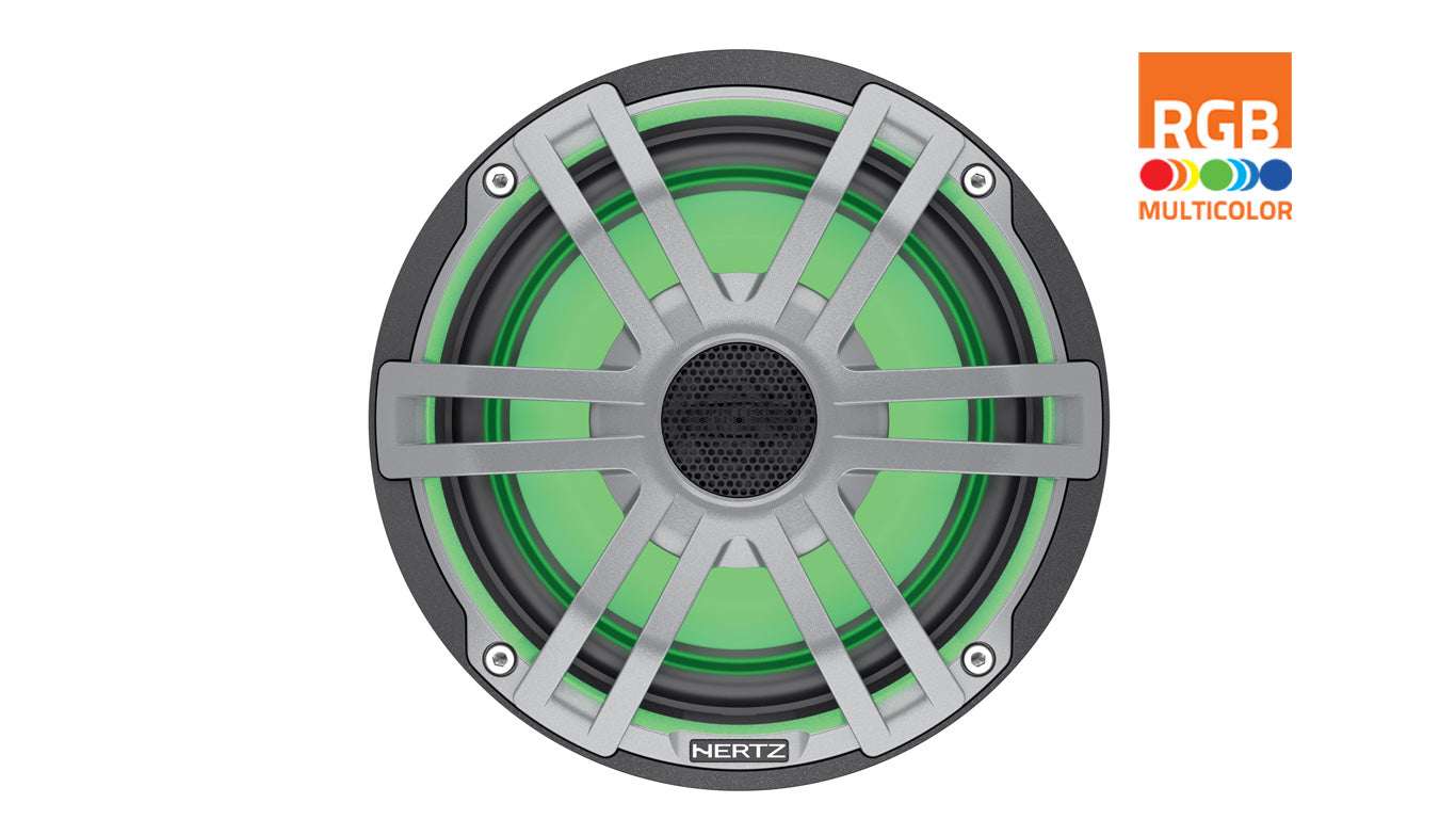 Hertz Marine HEX 6.5 S-LD-G HEX 6.5 in. Coax Speak Set + LED