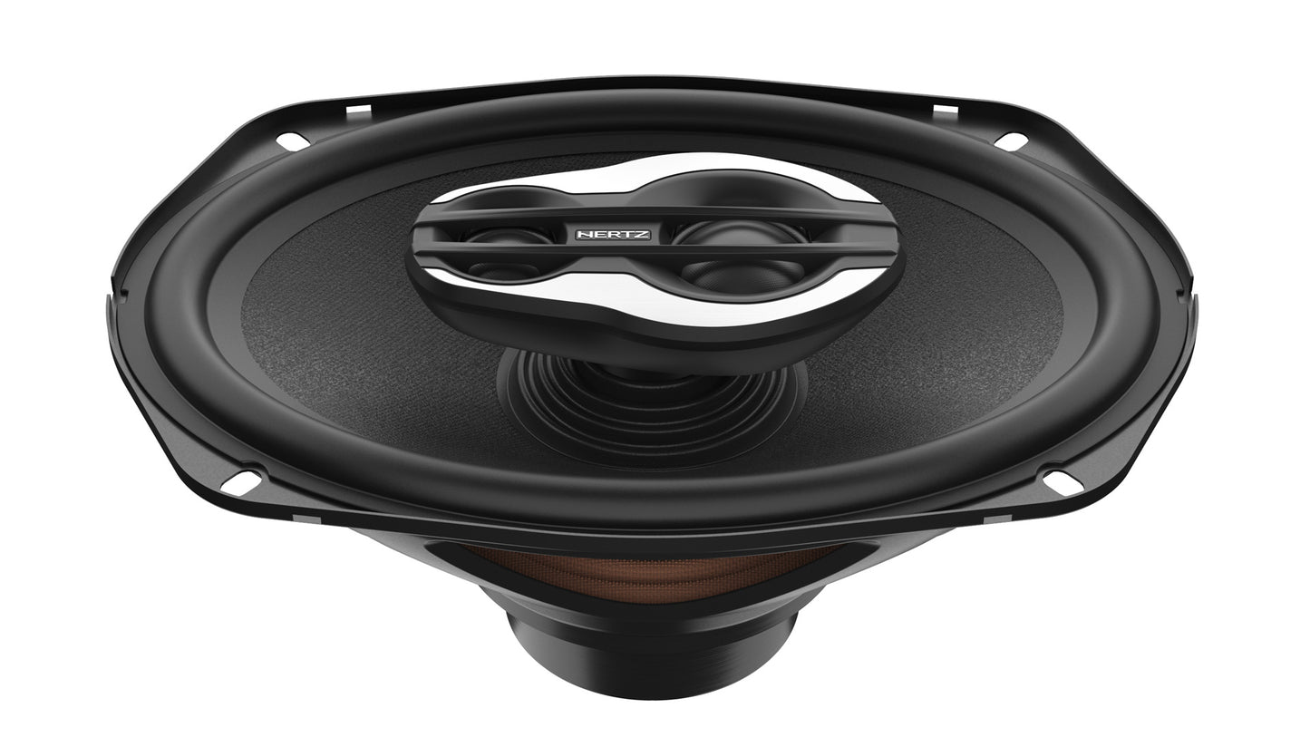 Hertz Set SX 690 NEO.1  6x9 in. 3-Way Coax NEO Magnet UV/waterproofing incl. grilles