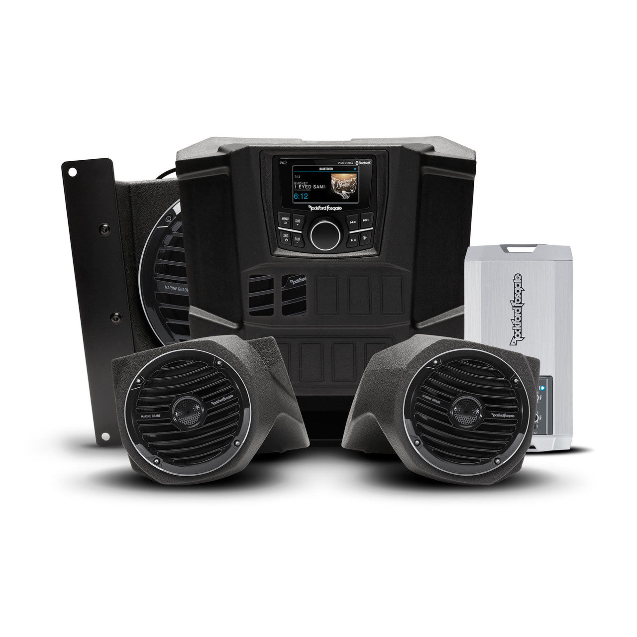 Rockford Fosgate RNGR-STAGE3 400 Watt Stereo, Front Speaker, And Subwoofer Kit Compatible With Select Ranger Models