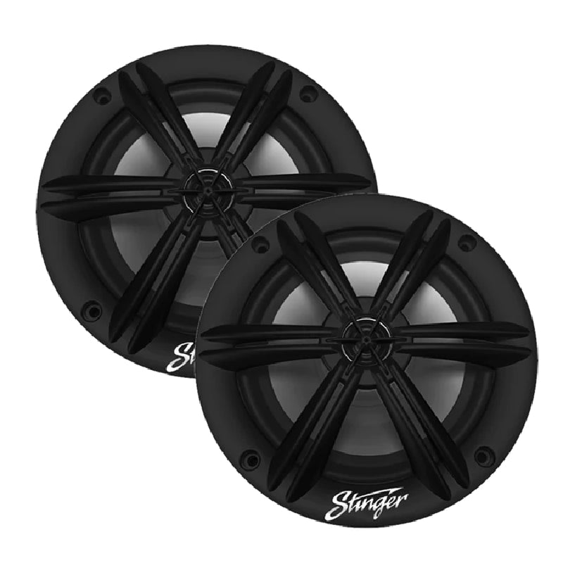 Stinger SEA65B 6.5” Coaxial Marine Speakers (Black) Item #86491 / Condition:  Brand New
