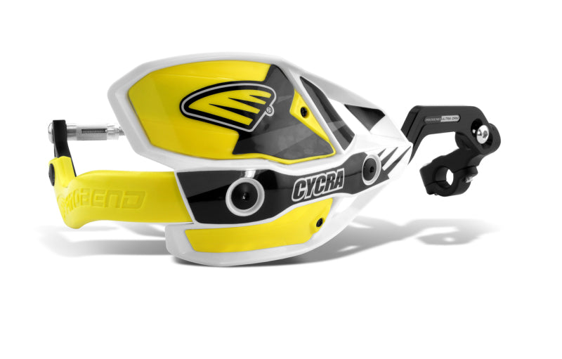 Cycra 1-1/8in Clamp w/White Shields/Yellow Covers